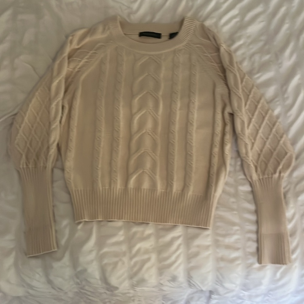 NWOT Tahari Cream Sweater